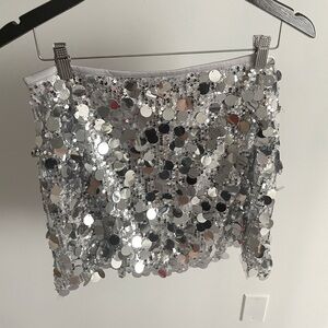 Zara sequin mini skirt